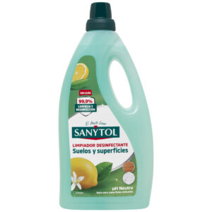 Botella Desinfectante Suelos y Superficies Limón